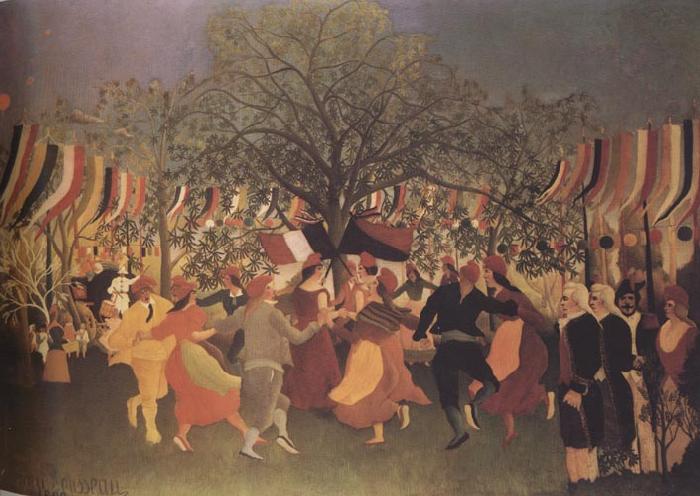 Henri Rousseau Onew Centennial of Independence The People Dance Around Two Republics,That of 1792 and That of 1892,Holding Hands and Singing:'Aupres de ma blonde,qu Germany oil painting art